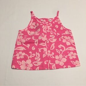 Beluga New York Pink Floral Tank Top Girls 6